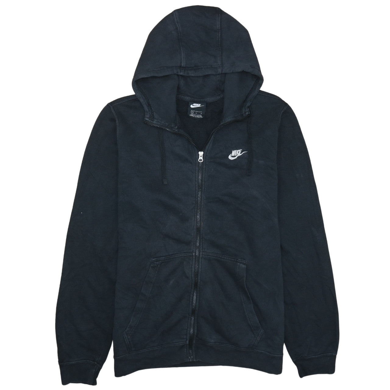 Mens UK Size L Nike Black Full Zip Hoodie