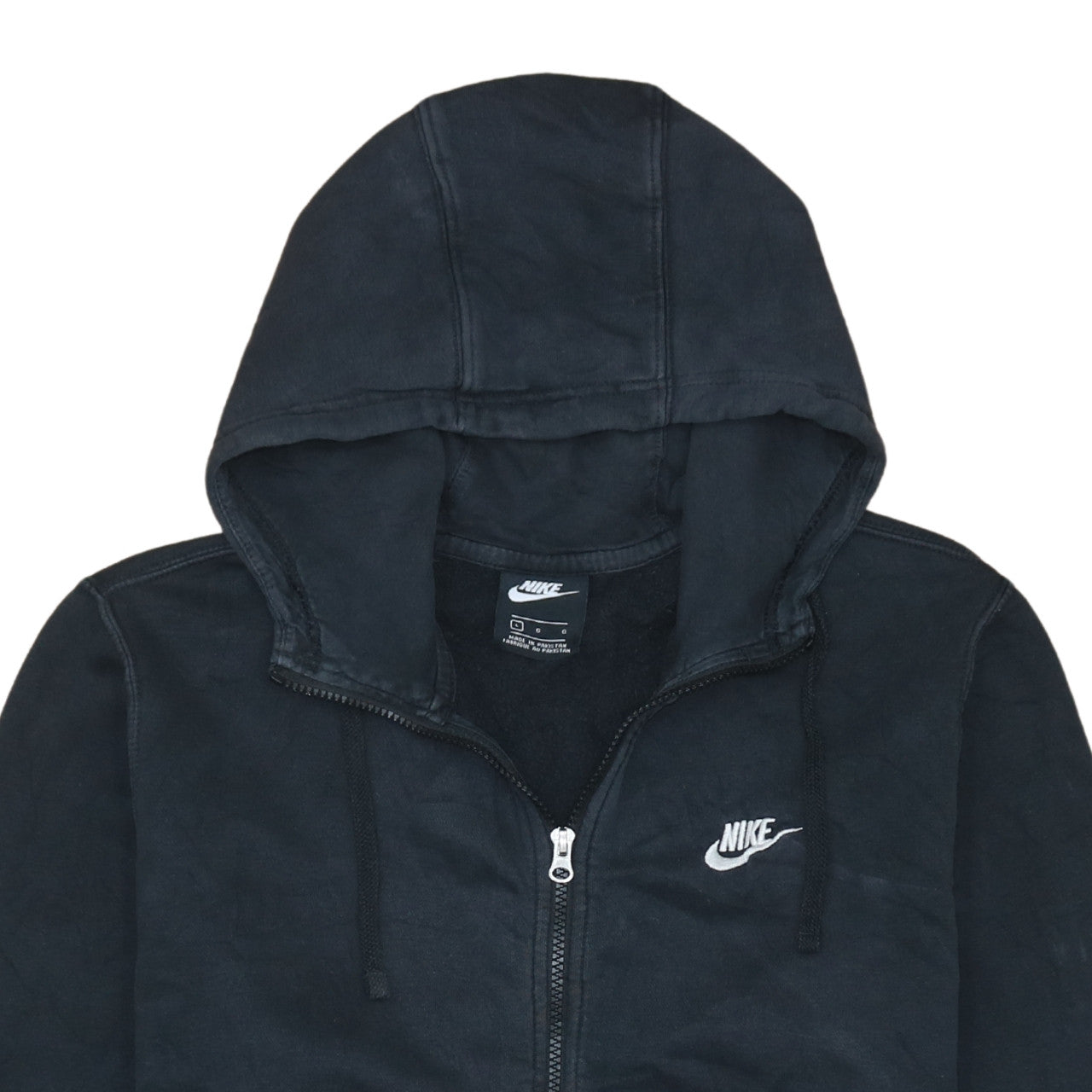 Mens UK Size L Nike Black Full Zip Hoodie