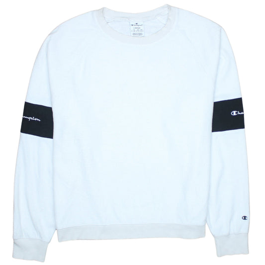 Womens UK Size L Champion White Pullover Sweatshirt