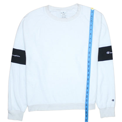Womens UK Size L Champion White Pullover Sweatshirt