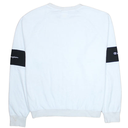 Womens UK Size L Champion White Pullover Sweatshirt