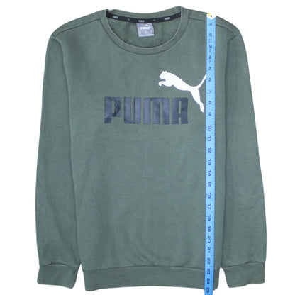 Mens UK Size XS PUMA Green Pullover Sweatshirt