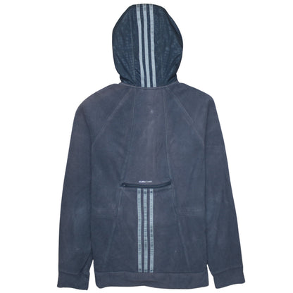 Womens UK Size 12 adidas Blue Full Zip Hoodie