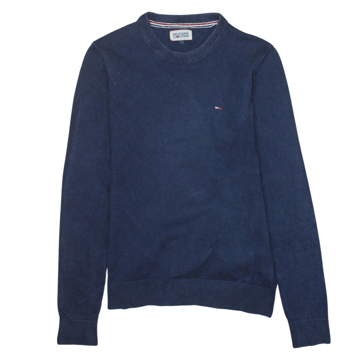 Mens UK Size M Tommy Hilfiger Blue Pullover Jumper