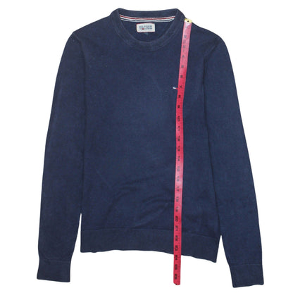 Mens UK Size M Tommy Hilfiger Blue Pullover Jumper