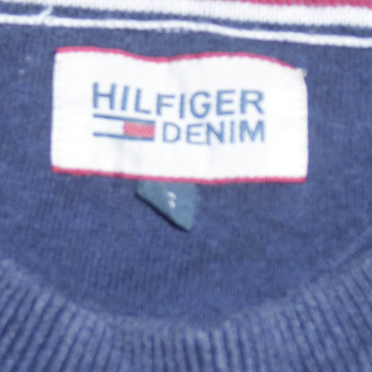 Mens UK Size M Tommy Hilfiger Blue Pullover Jumper