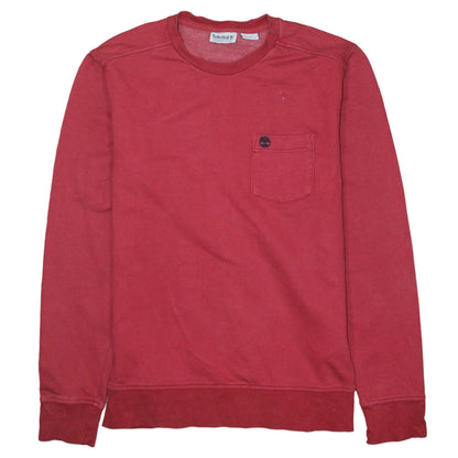 Mens UK Size M Timberland Red Pullover Sweatshirt