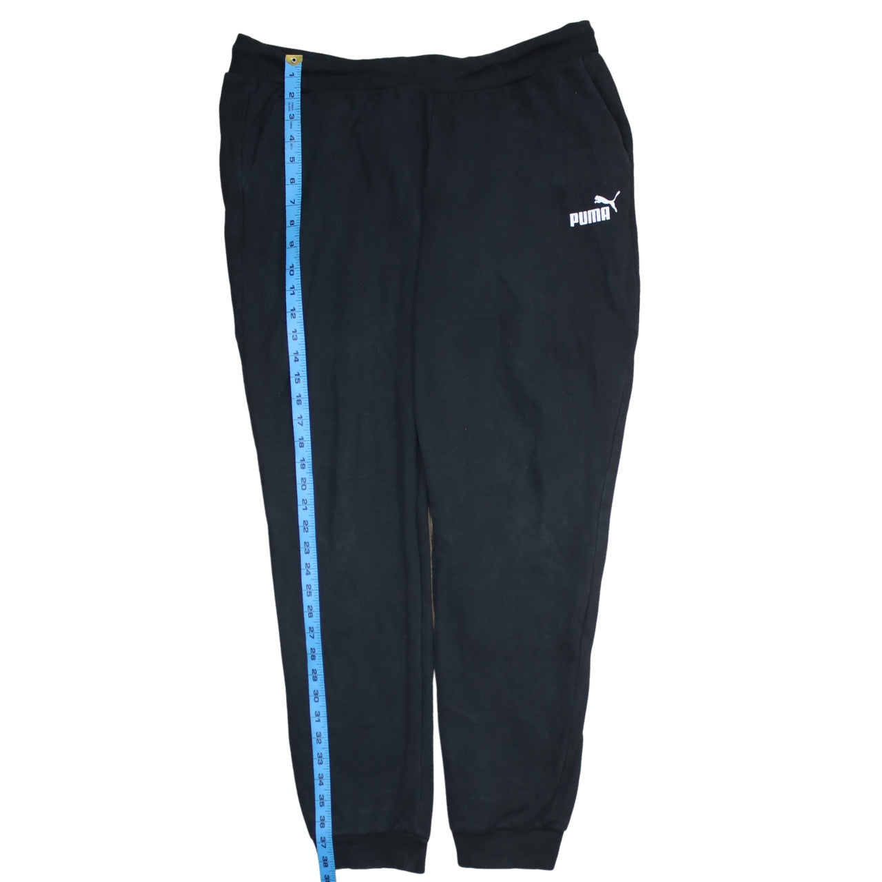 Womens UK Size XL PUMA Regular Fit Jogger Black Trousers