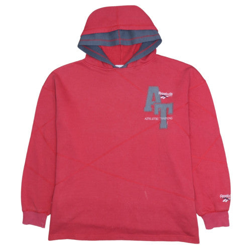 Mens UK Size M Reebok Red Pullover Hoodie