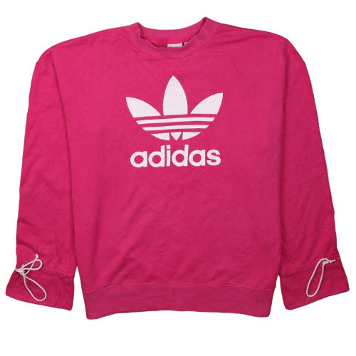 Womens UK Size 14 adidas Pink Pullover Sweatshirt