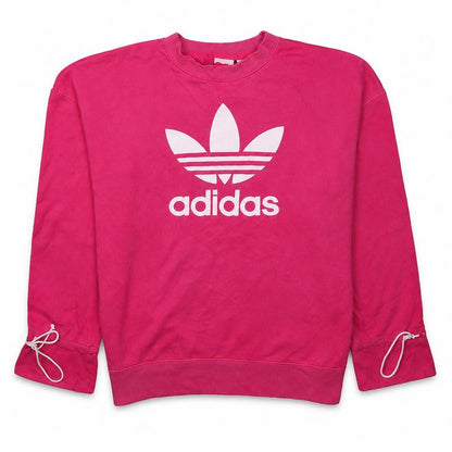 Womens UK Size 14 adidas Pink Pullover Sweatshirt