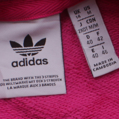 Womens UK Size 14 adidas Pink Pullover Sweatshirt