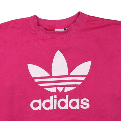 Womens UK Size 14 adidas Pink Pullover Sweatshirt