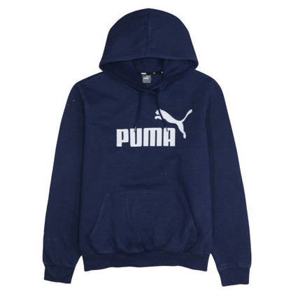 Mens UK Size 2XL PUMA Blue Pullover Hoodie