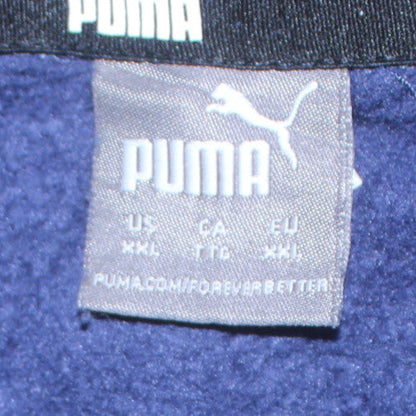 Mens UK Size 2XL PUMA Blue Pullover Hoodie