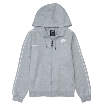 Mens UK Size S Nike Grey Full Zip Hoodie