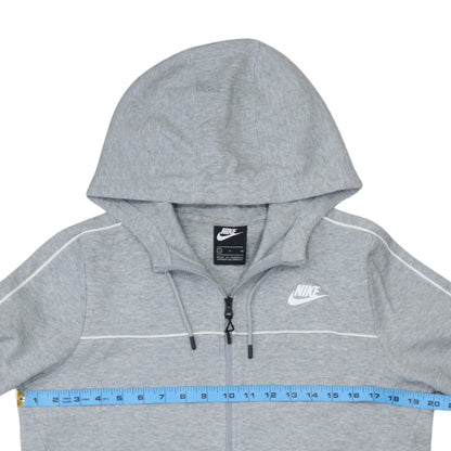 Mens UK Size S Nike Grey Full Zip Hoodie