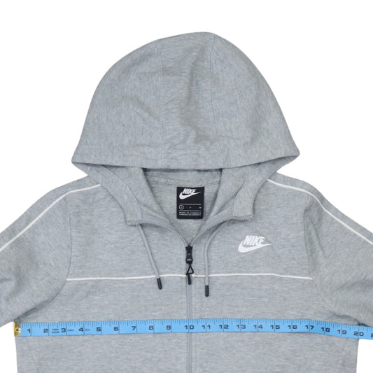 Mens UK Size S Nike Grey Full Zip Hoodie