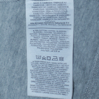 Mens UK Size S Nike Grey Full Zip Hoodie