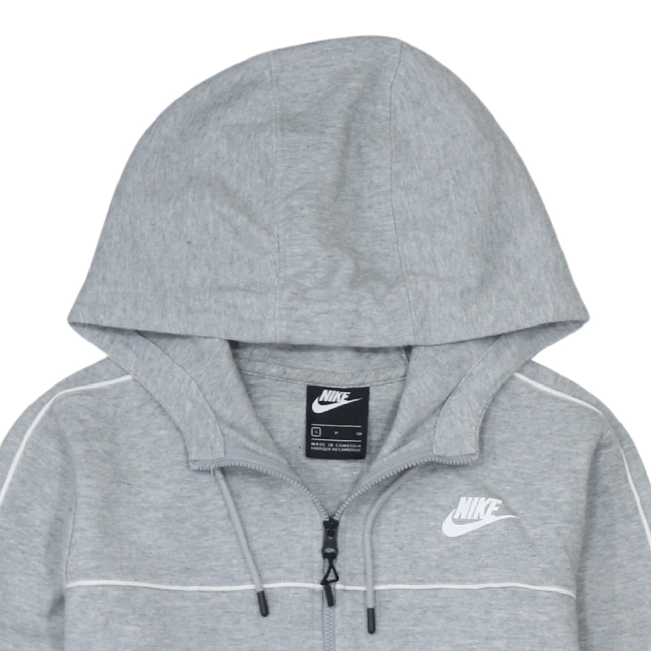 Mens UK Size S Nike Grey Full Zip Hoodie