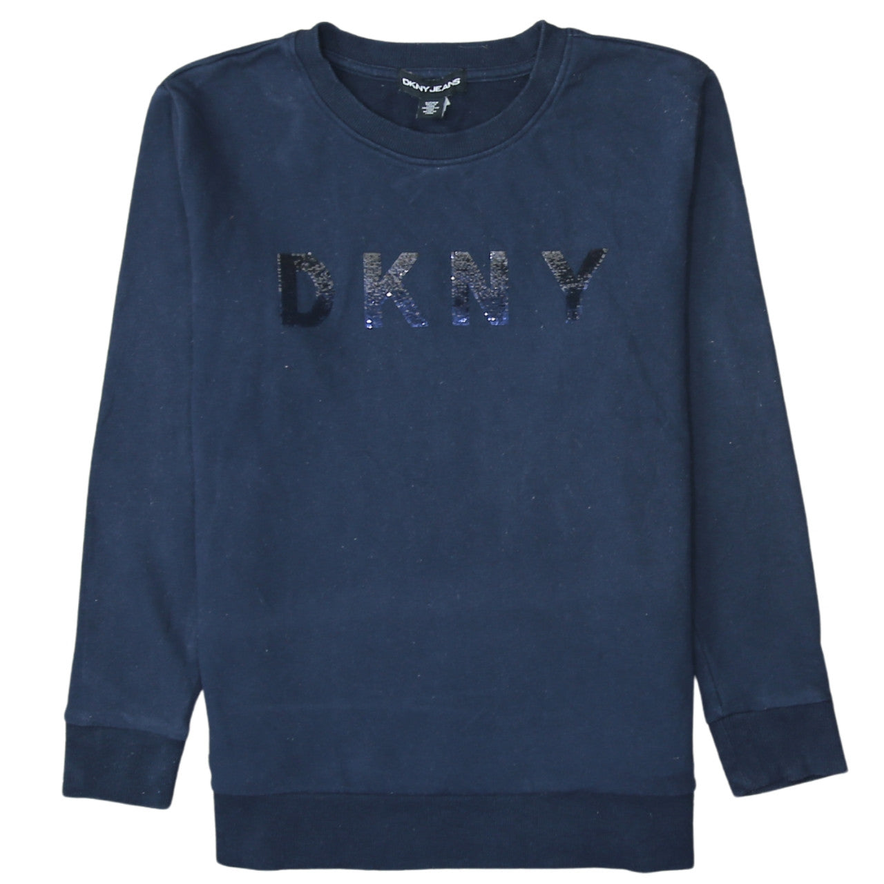Womens UK Size S DKNY Blue Pullover Sweatshirt