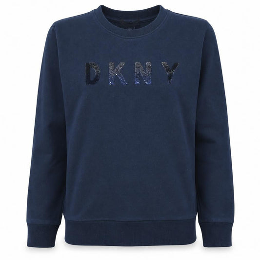 Womens UK Size S DKNY Blue Pullover Sweatshirt