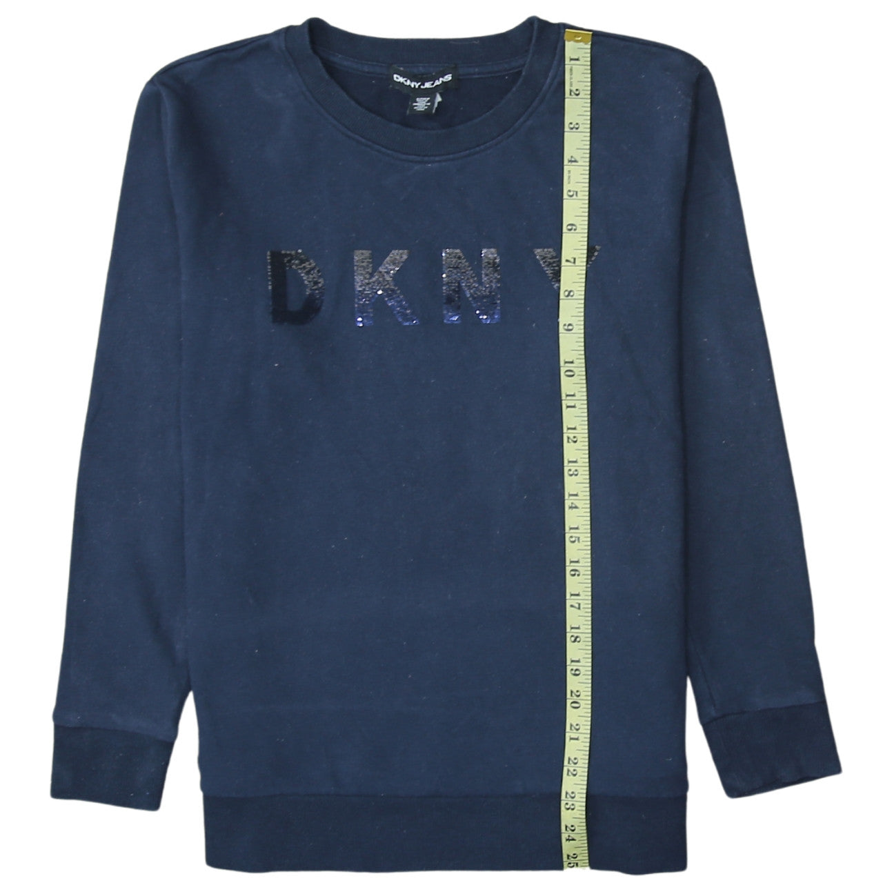 Womens UK Size S DKNY Blue Pullover Sweatshirt
