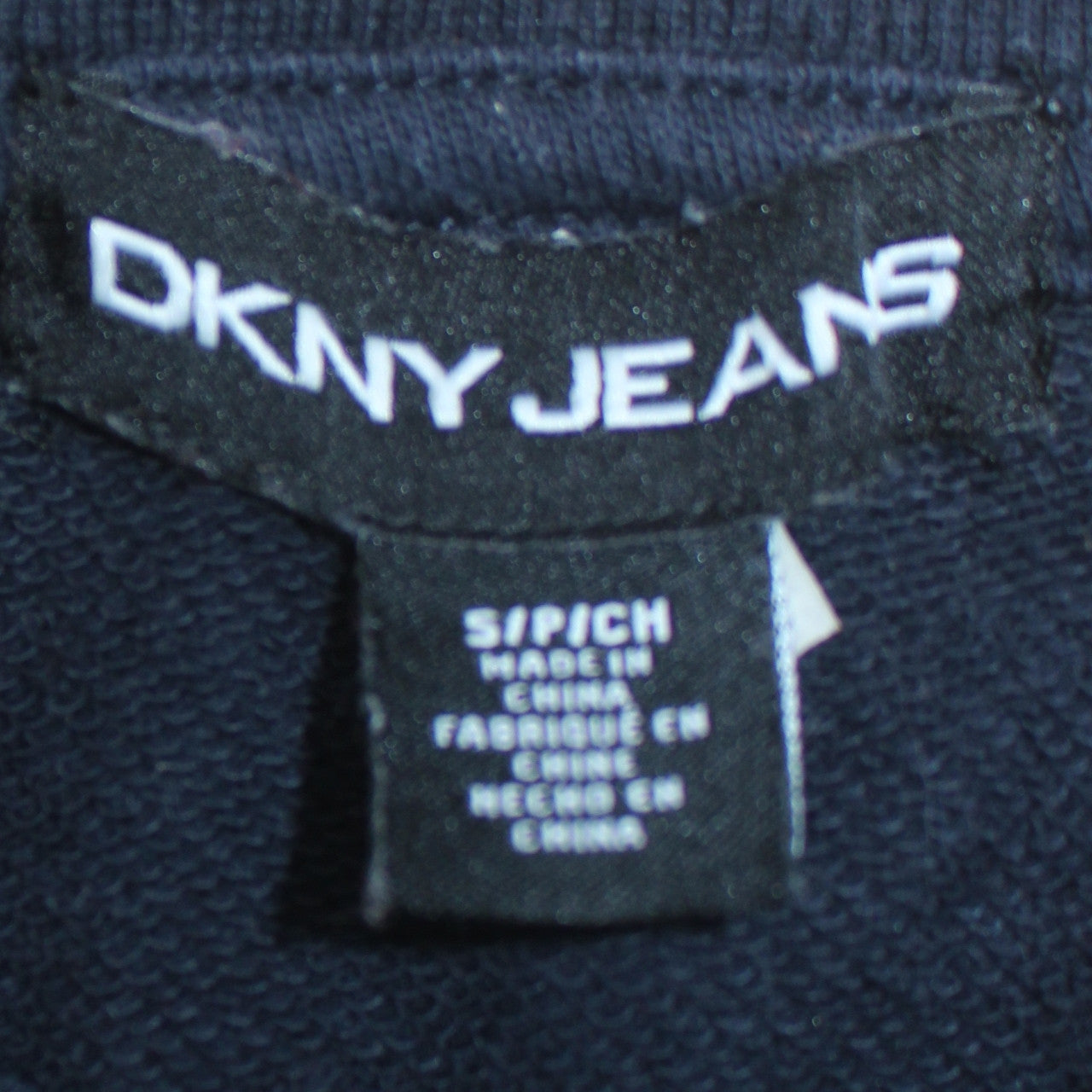 Womens UK Size S DKNY Blue Pullover Sweatshirt