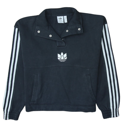 Womens UK Size XS adidas Black Pullover Sweatshirt