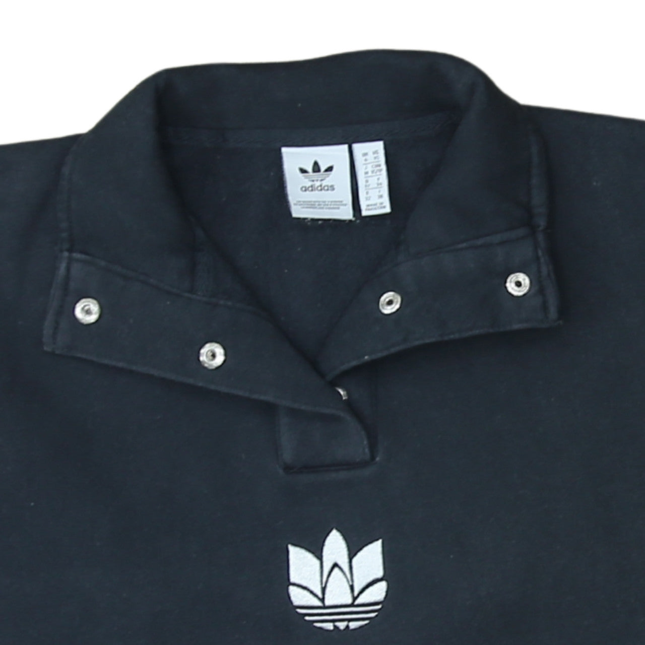 Womens UK Size XS adidas Black Pullover Sweatshirt