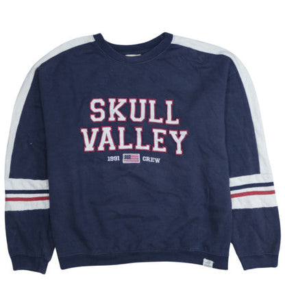Womens UK Size 8 Pull & Bear Blue Pullover Sweatshirt