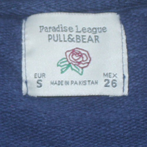 Womens UK Size 8 Pull & Bear Blue Pullover Sweatshirt