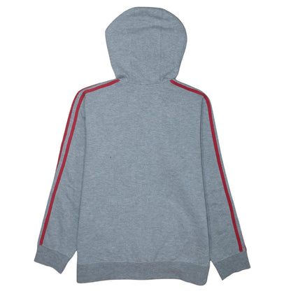Boys UK Size 10 Years adidas Grey Full Zip Hoodie