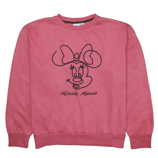 Womens UK Size 12 Disney Pink Pullover Sweatshirt