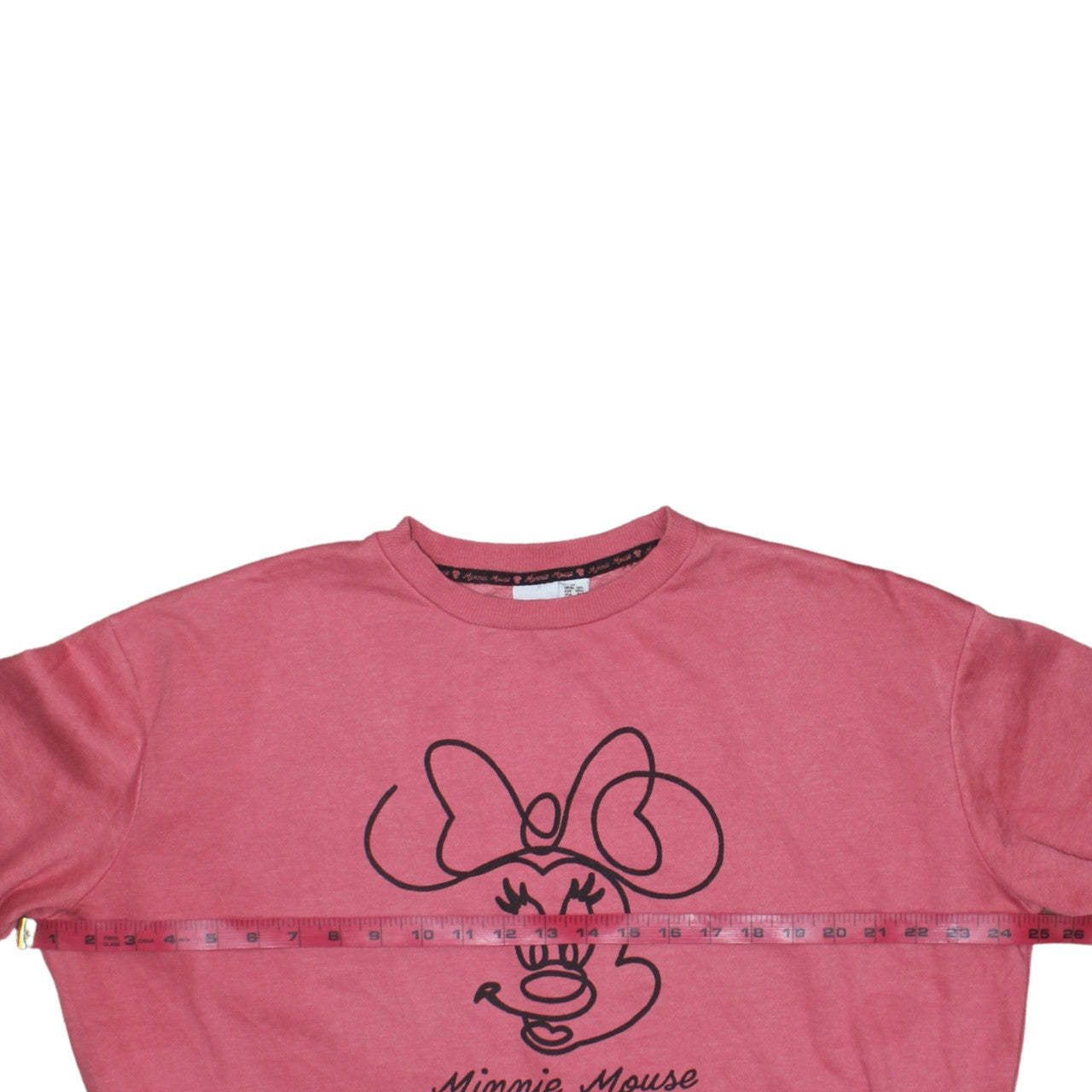 Womens UK Size 12 Disney Pink Pullover Sweatshirt