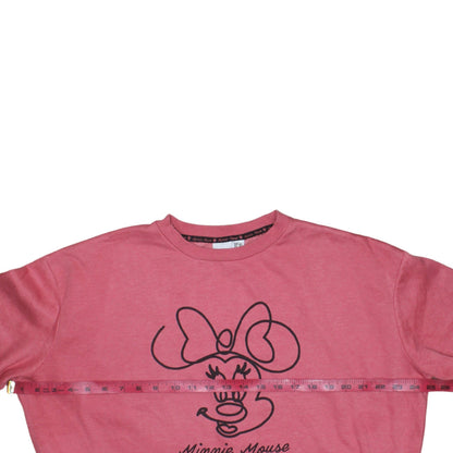 Womens UK Size 12 Disney Pink Pullover Sweatshirt