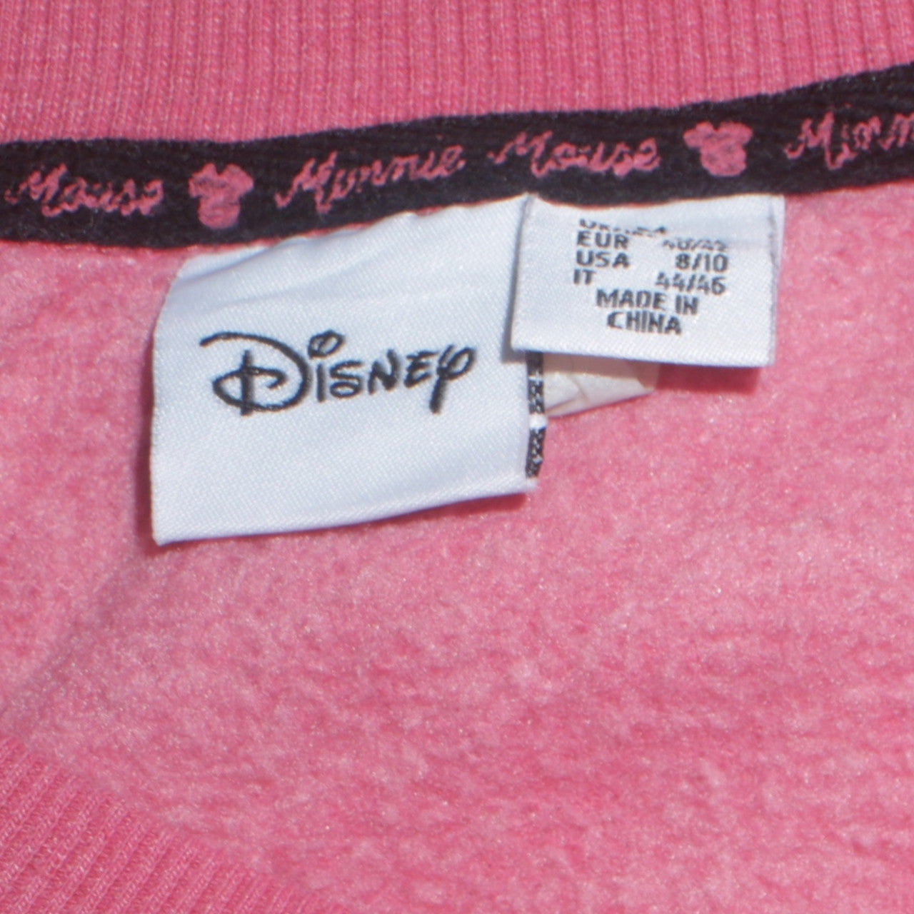 Womens UK Size 12 Disney Pink Pullover Sweatshirt