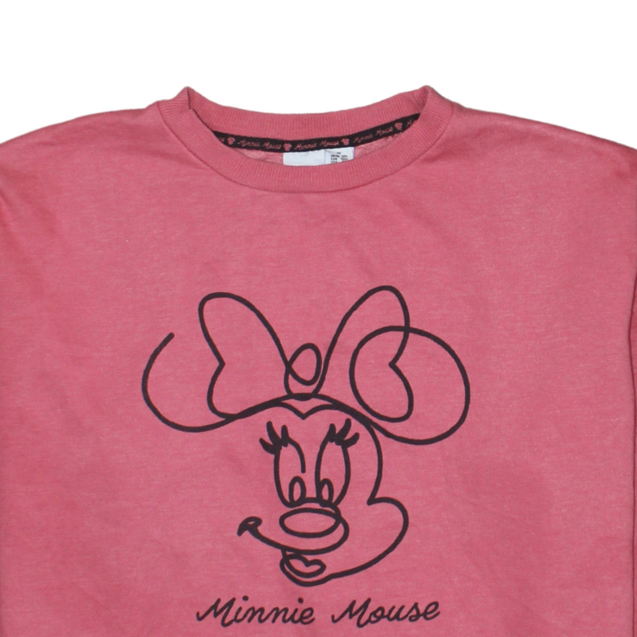 Womens UK Size 12 Disney Pink Pullover Sweatshirt