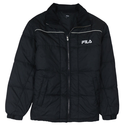 Mens UK Size M FILA Black Puffer Jacket