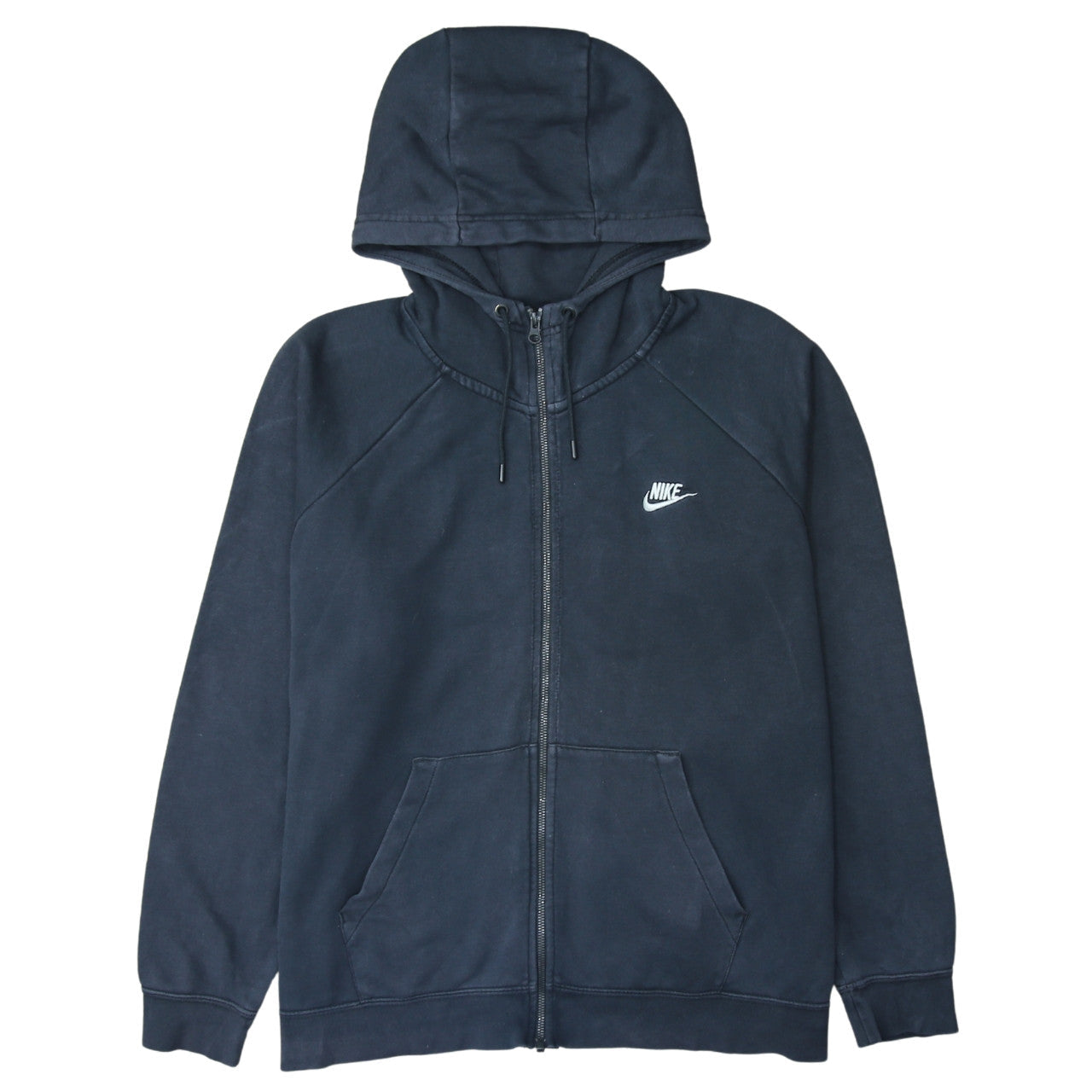 Mens UK Size XL Nike Blue Full Zip Hoodie