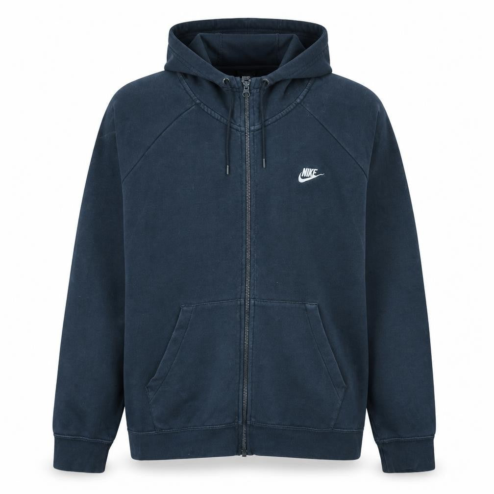 Mens UK Size XL Nike Blue Full Zip Hoodie