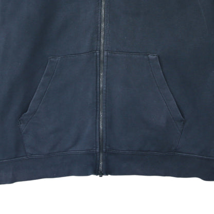 Mens UK Size XL Nike Blue Full Zip Hoodie