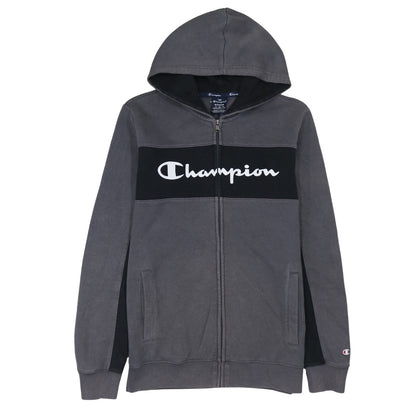 Mens UK Size M Champion Grey Full Zip Hoodie