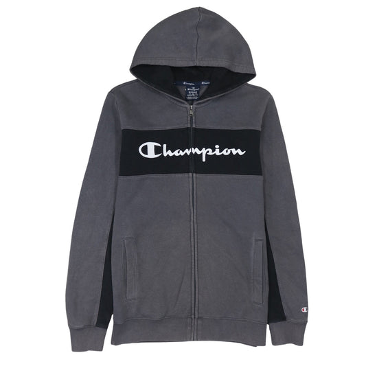 Mens UK Size M Champion Grey Full Zip Hoodie