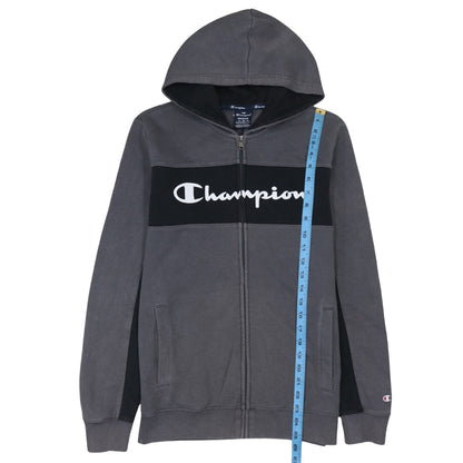 Mens UK Size M Champion Grey Full Zip Hoodie