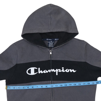 Mens UK Size M Champion Grey Full Zip Hoodie