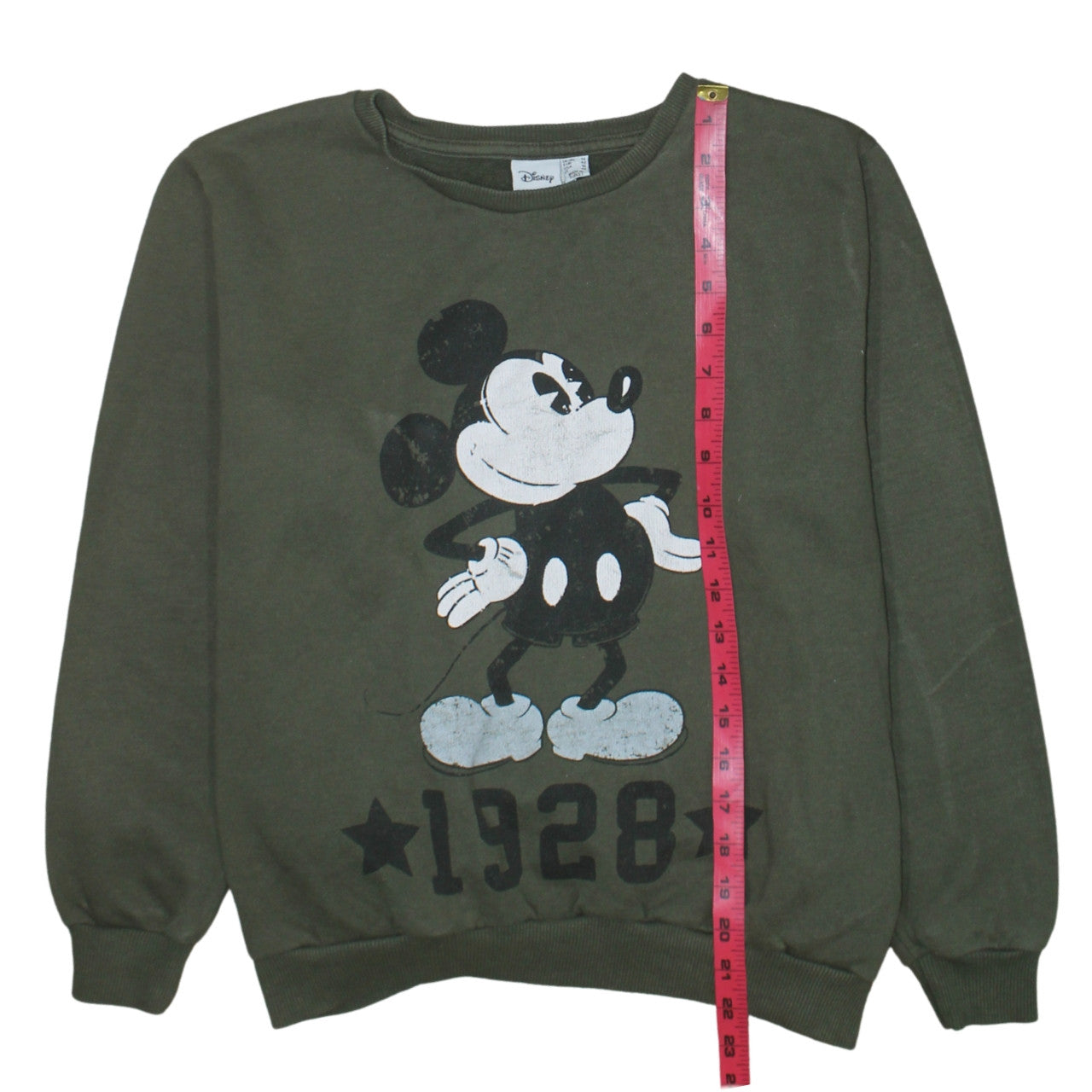 Womens UK Size 14 Disney Green Pullover Sweatshirt