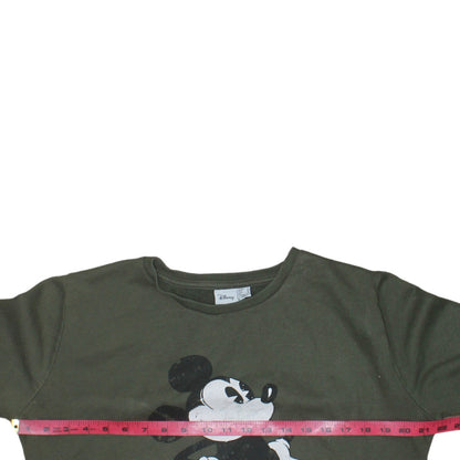 Womens UK Size 14 Disney Green Pullover Sweatshirt