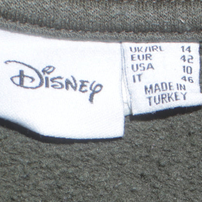 Womens UK Size 14 Disney Green Pullover Sweatshirt