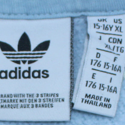 Girls UK Size 15-16 Years adidas Blue Pullover Hoodie